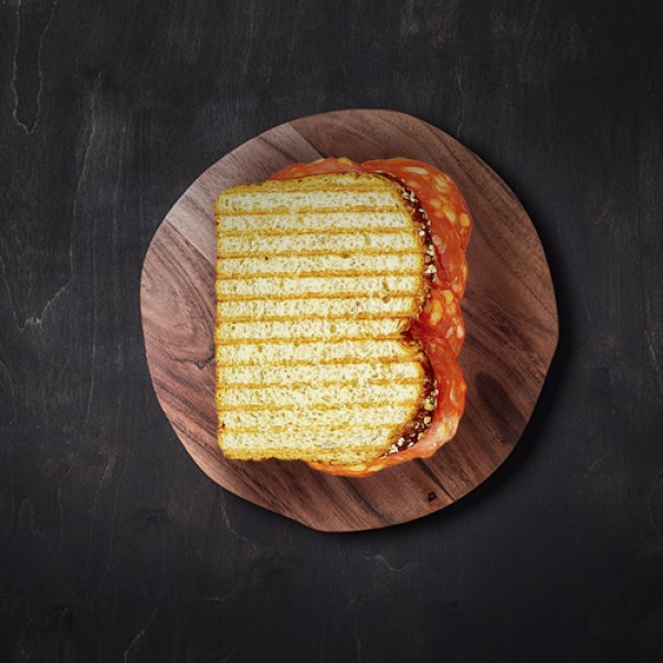 Sándwich Rústico de Chorizo Español