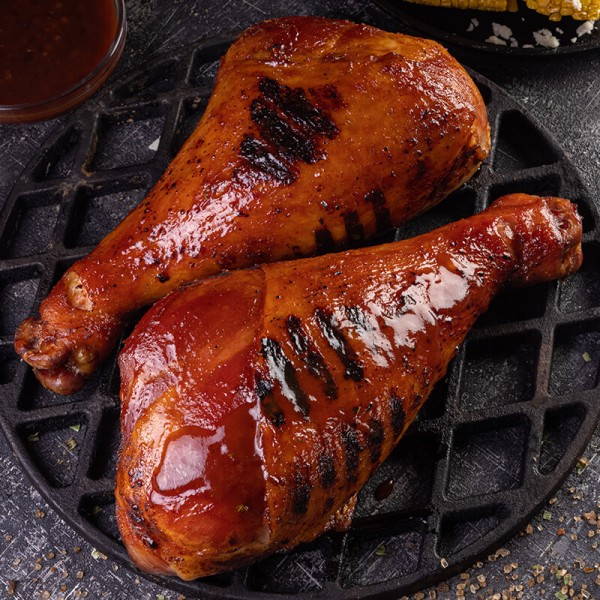 Piernas de pavo glaseadas con miel