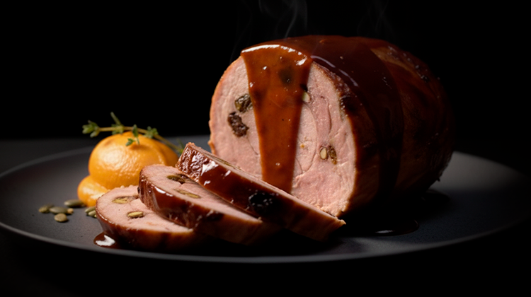 Galantina a la leña en adobo agridulce